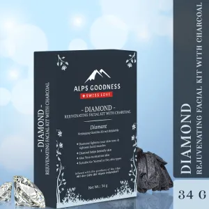 Alps Goodness Diamond Rejuvenating Facial Kit with Charcoal (34 gm)