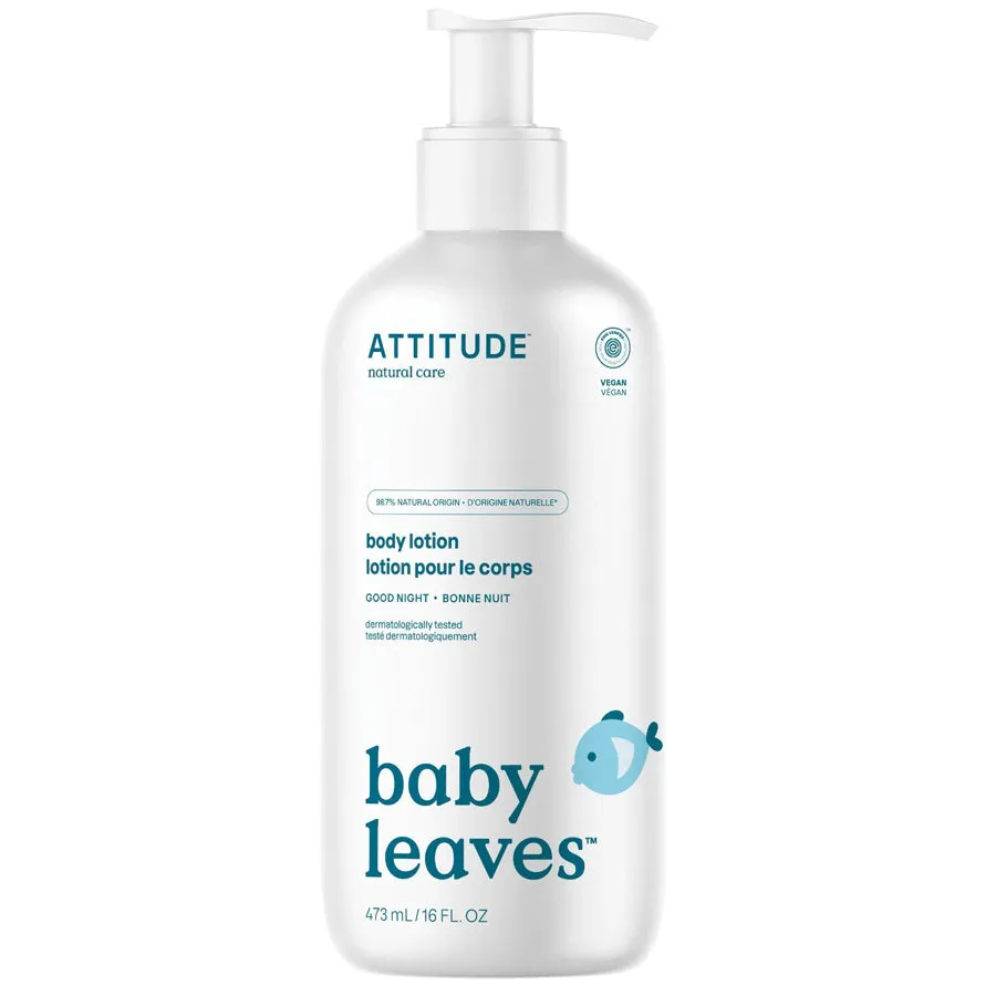 Attitude Baby Leaves Body Lotion, Good Night Almond Milk 473ml