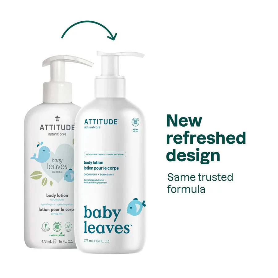 Attitude Baby Leaves Body Lotion, Good Night Almond Milk 473ml