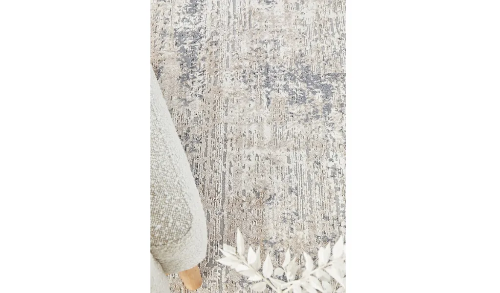 Brooklyn Powder Blue Abstract Textured Rug