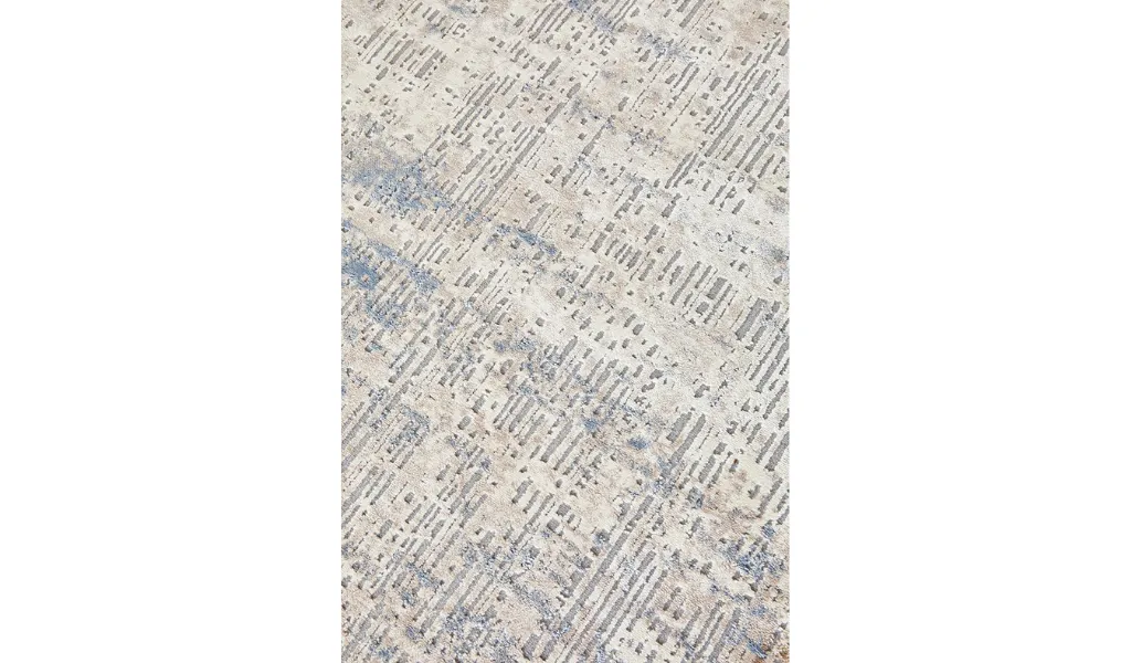 Brooklyn Powder Blue Abstract Textured Rug