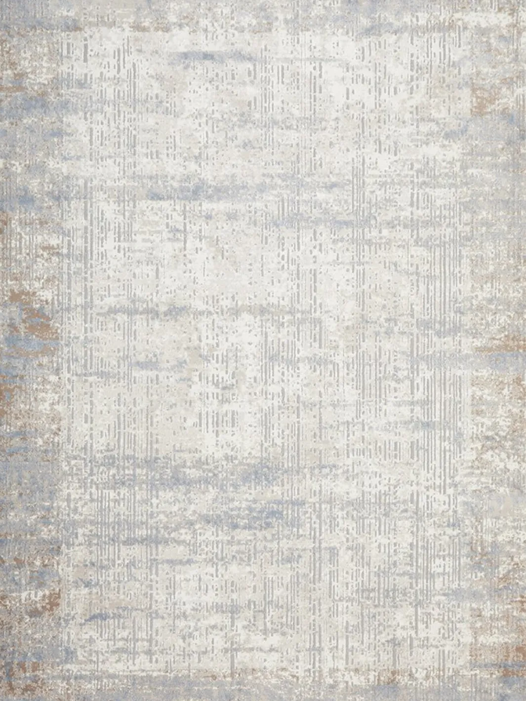 Brooklyn Powder Blue Abstract Textured Rug