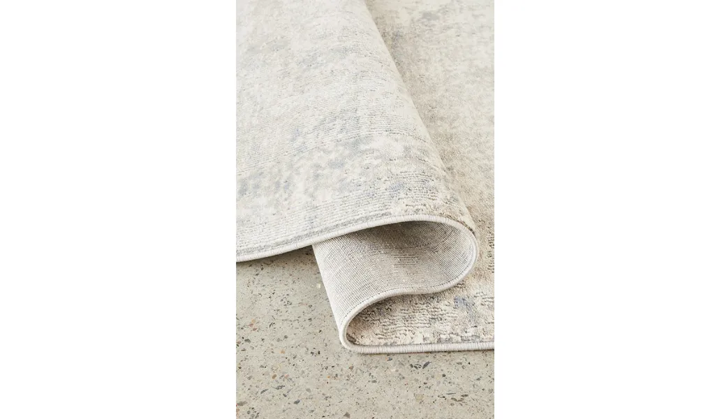 Brooklyn Sky Beige Grey Abstract Textured Rug