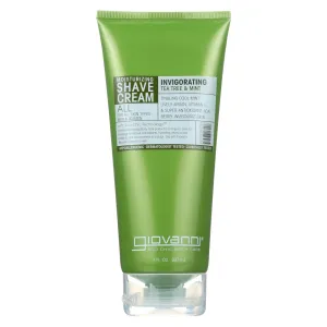 Giovanni Moisturizing Shave Cream All Skin Types Men And Women Refreshing Invigorating Tea Tree And Mint - 7 Fl Oz