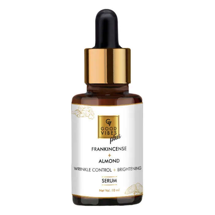 Good Vibes Plus Frankincense   Almond Wrinkle Control   Brightening Serum (10 ml)