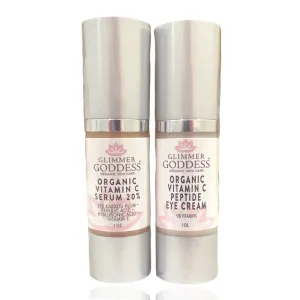 Let's Get Glowing! Organic Vitamin C Serum   Vitamin C Eye Cream