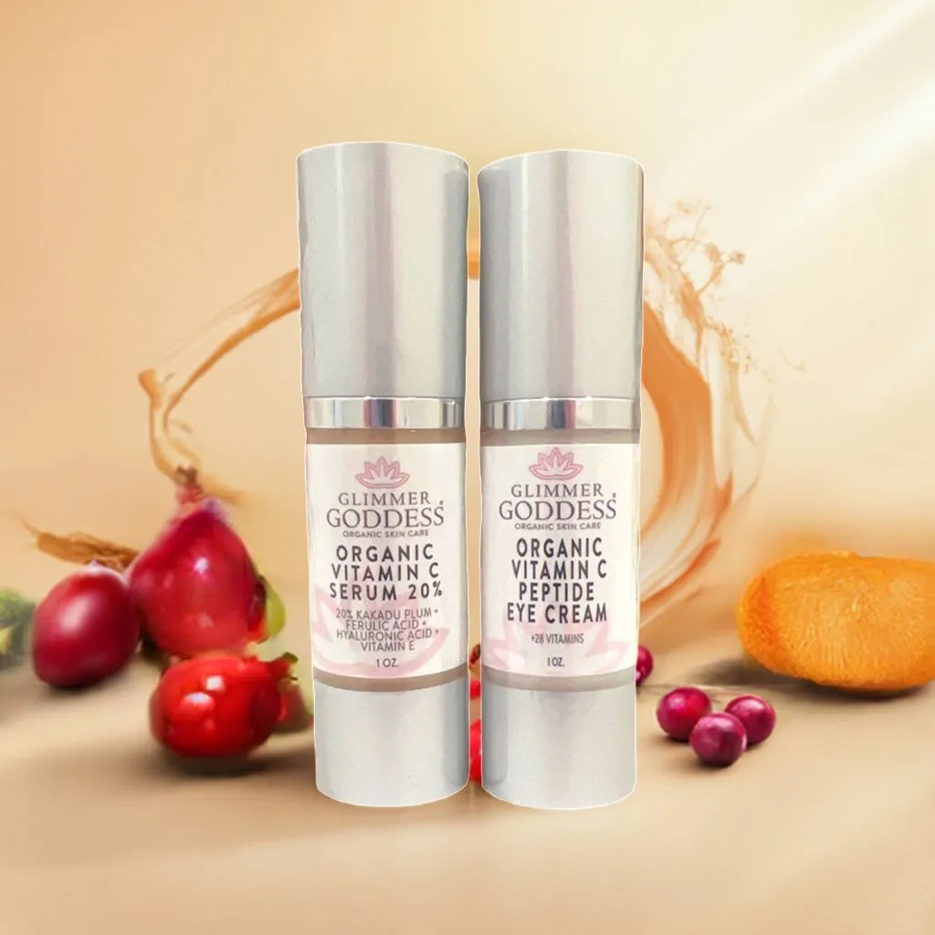 Let's Get Glowing! Organic Vitamin C Serum   Vitamin C Eye Cream