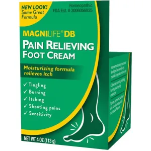 MagniLife DB Pain Relieving Foot Cream 4 Oz