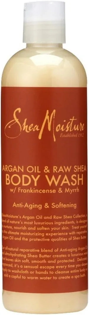 Shea Moisture Argan Oil And Raw Shea Butter Body Wash 384ml