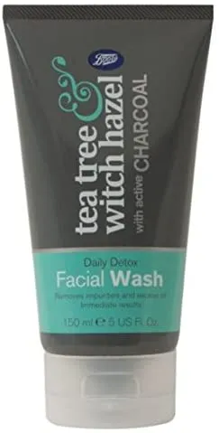 Tea Tree Witch Hazel With Charcoal Facial Wash